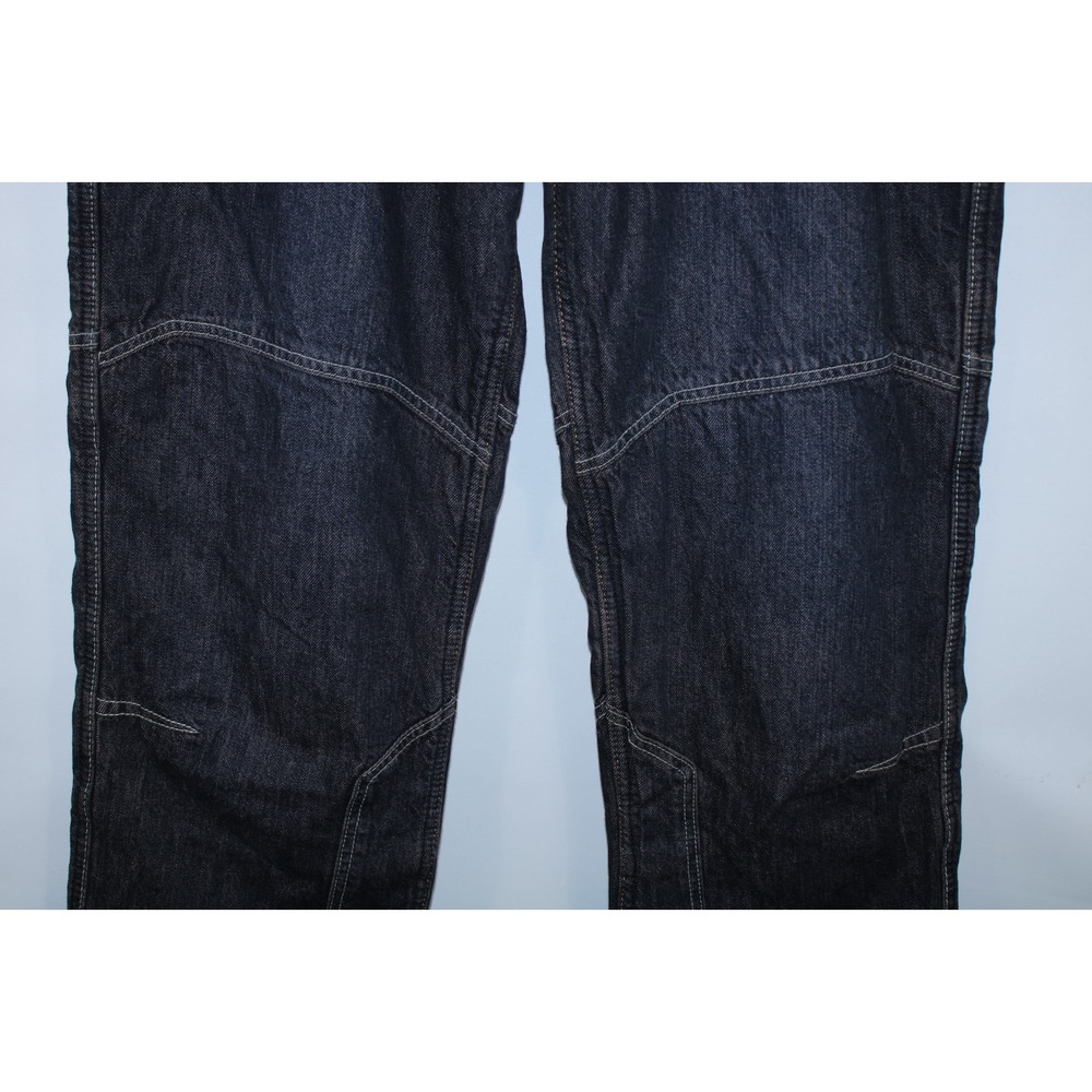 Iron Workers Men's Size 42x32 Navy Blue Lined Knee Padded Jeans - Picture 3 of 14